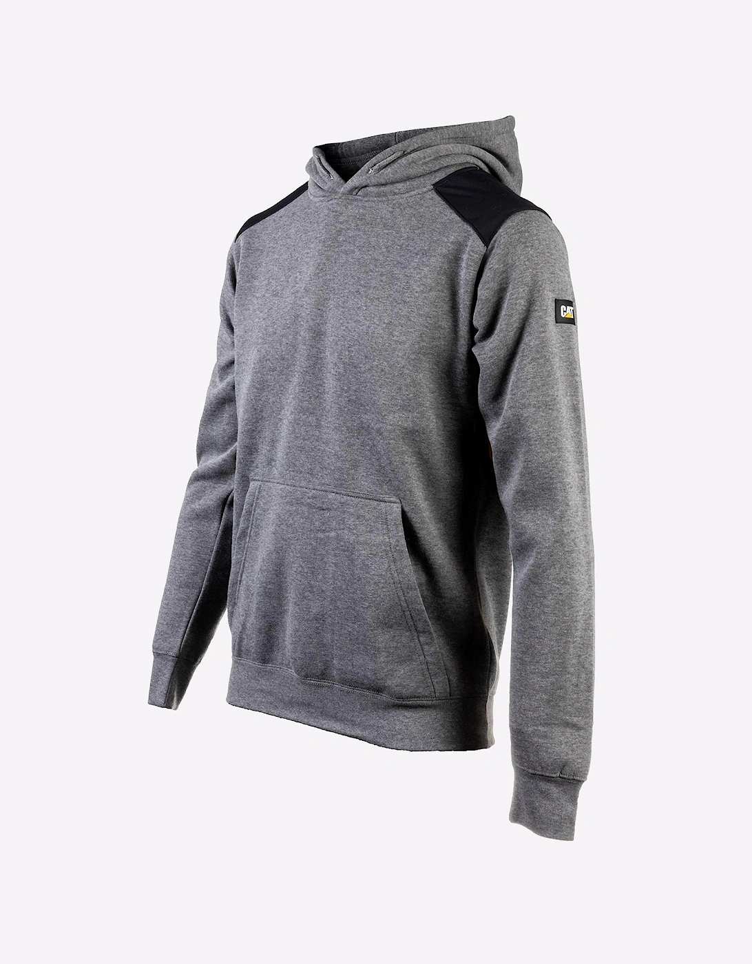 Caterpillar Essentials Hooded Sweatshirt Mens Dark Heather Grey