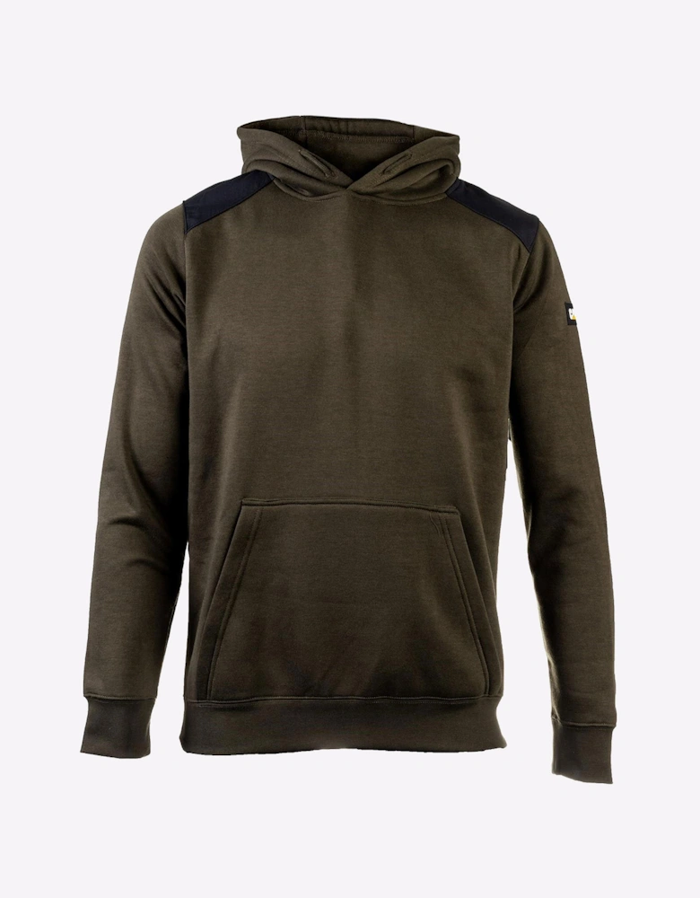 Caterpillar Essentials Hooded Sweatshirt Mens Army Moss