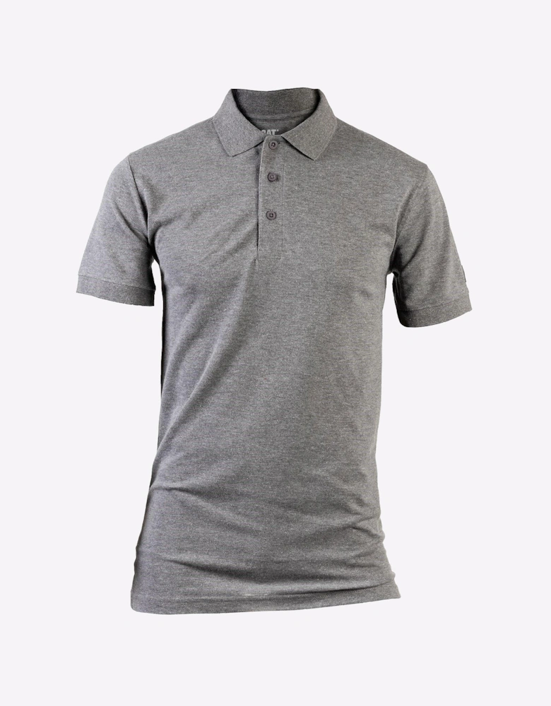 Caterpillar Essentials Polo Shirt Mens Dark Heather Grey
