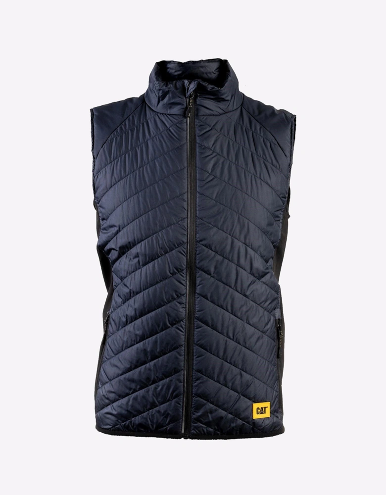 Caterpillar Trades Hybrid Gilet Mens Navy