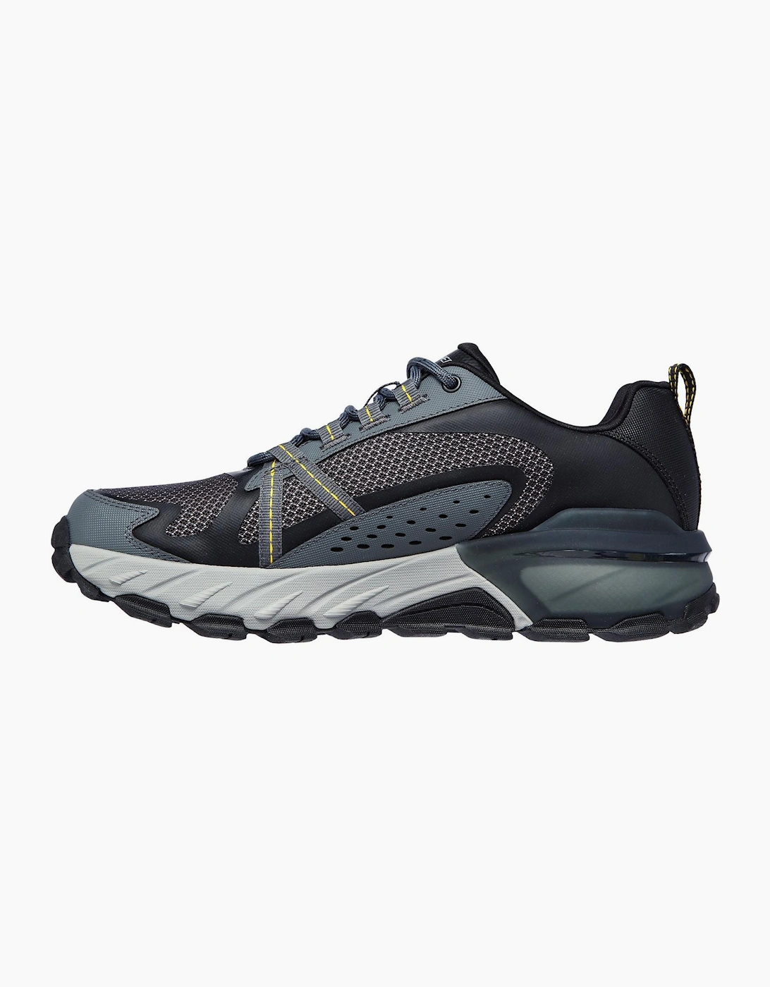 Skechers Max Protect Memory Foam Mens Trainers Black/Charcoal
