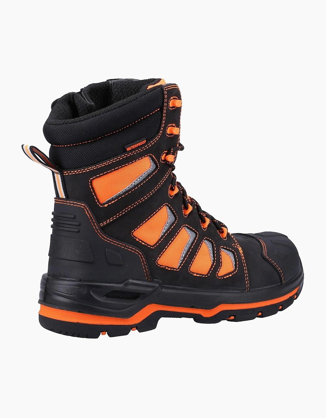 Amblers Safety Beacon Safety Waterproof Boot Mens Black / Orange