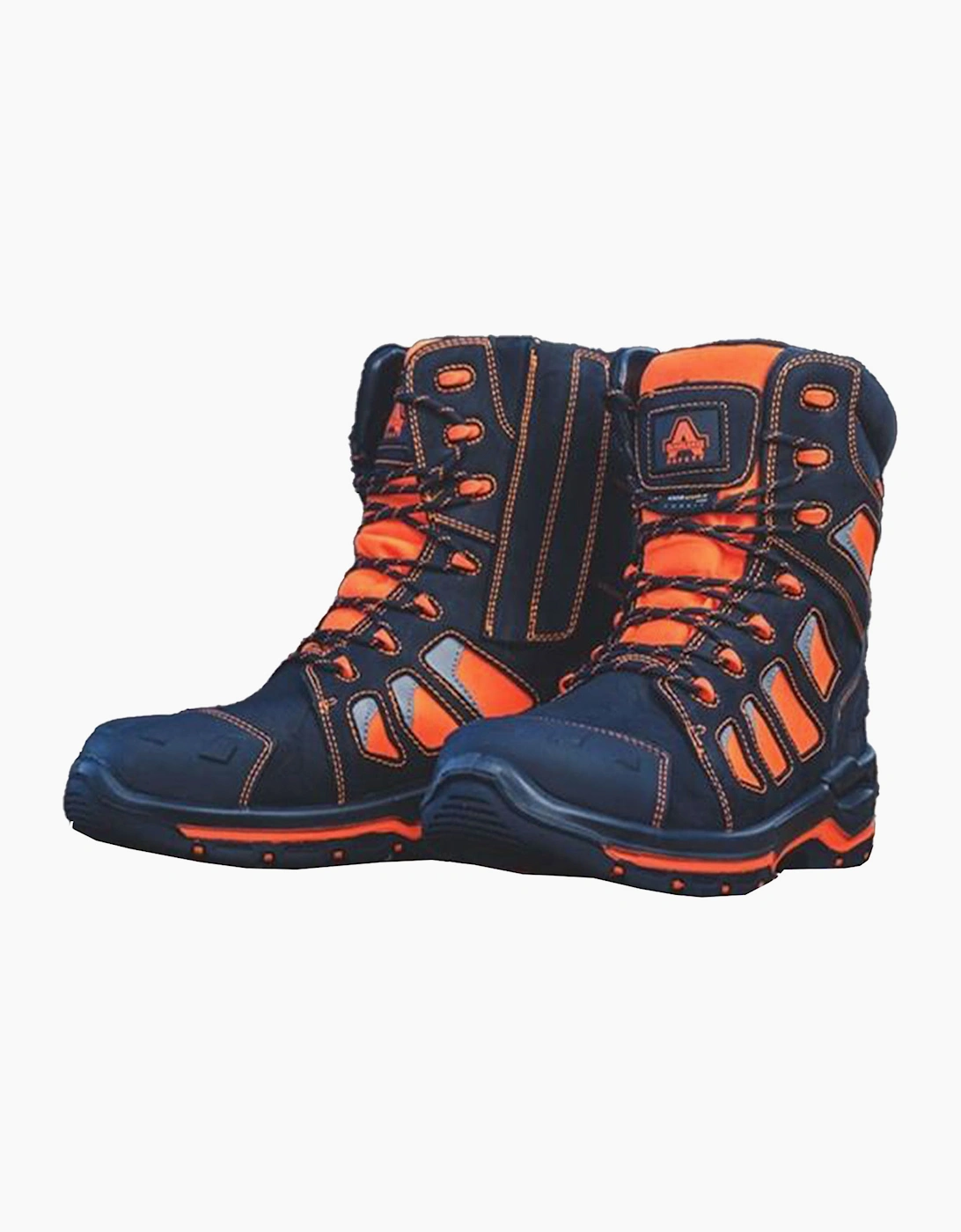 Amblers Safety Beacon Safety Waterproof Boot Mens Black / Orange