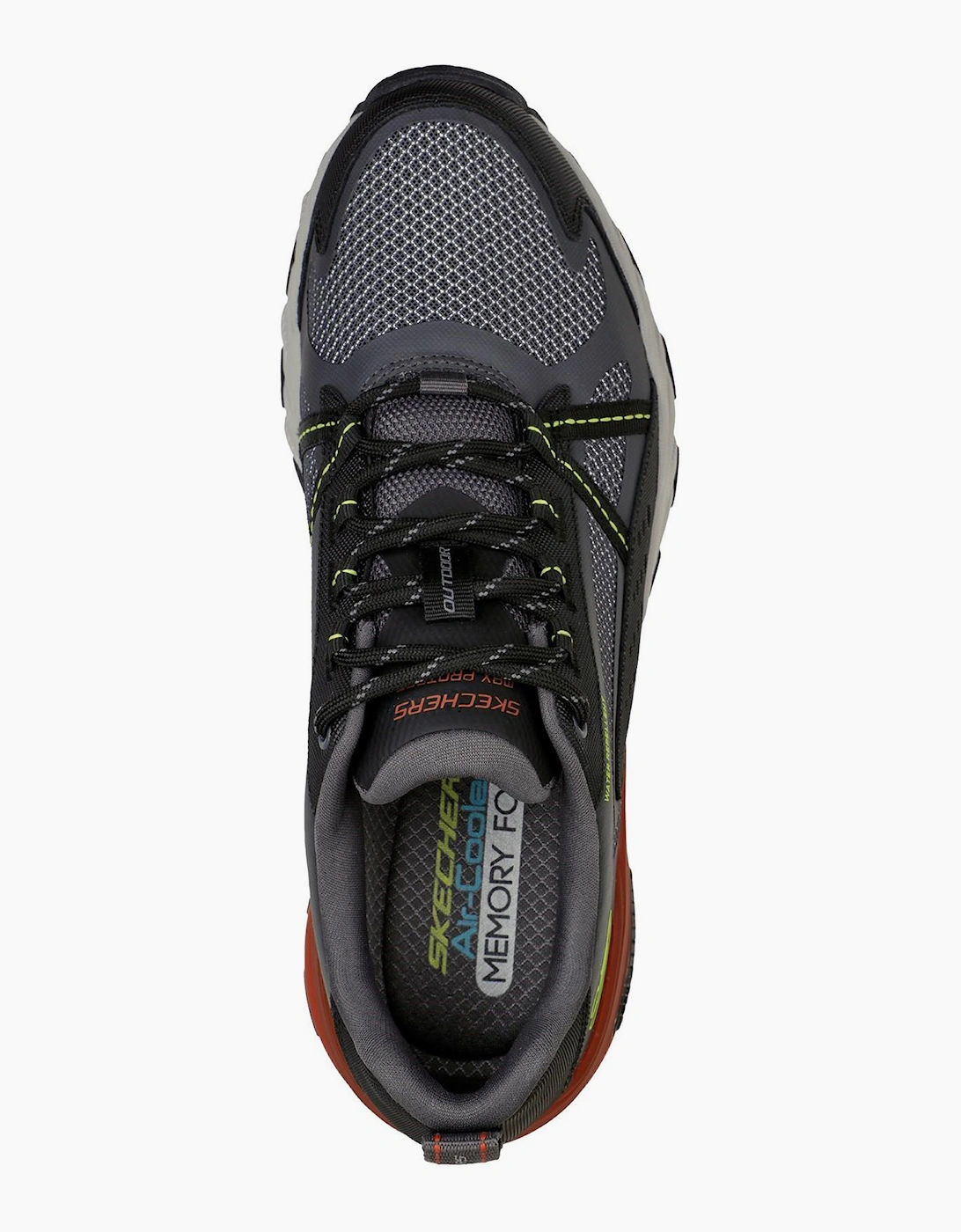 Skechers Max Protect Memory Foam Mens Trainers Charcoal/Multi