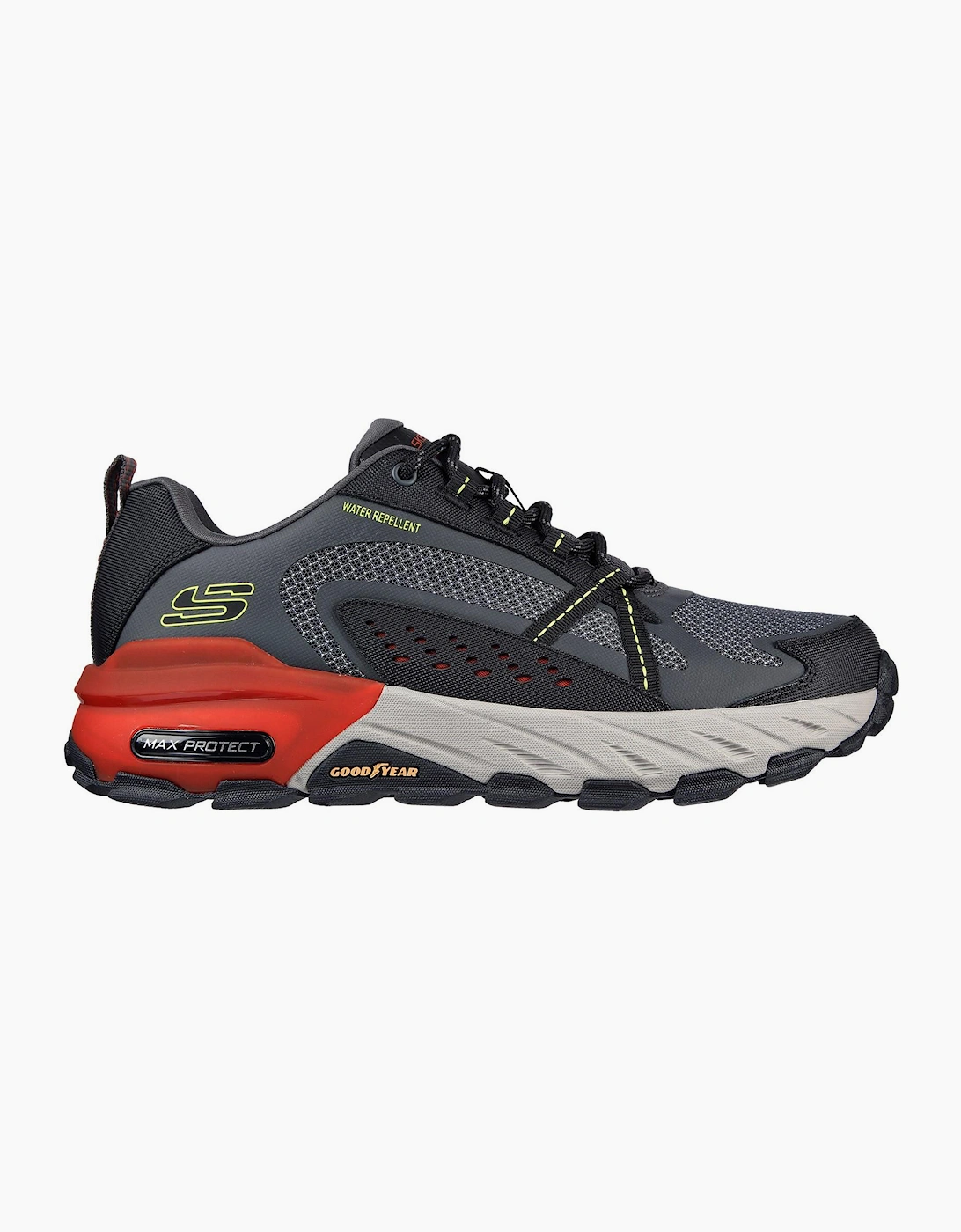 Skechers Max Protect Memory Foam Mens Trainers Charcoal/Multi