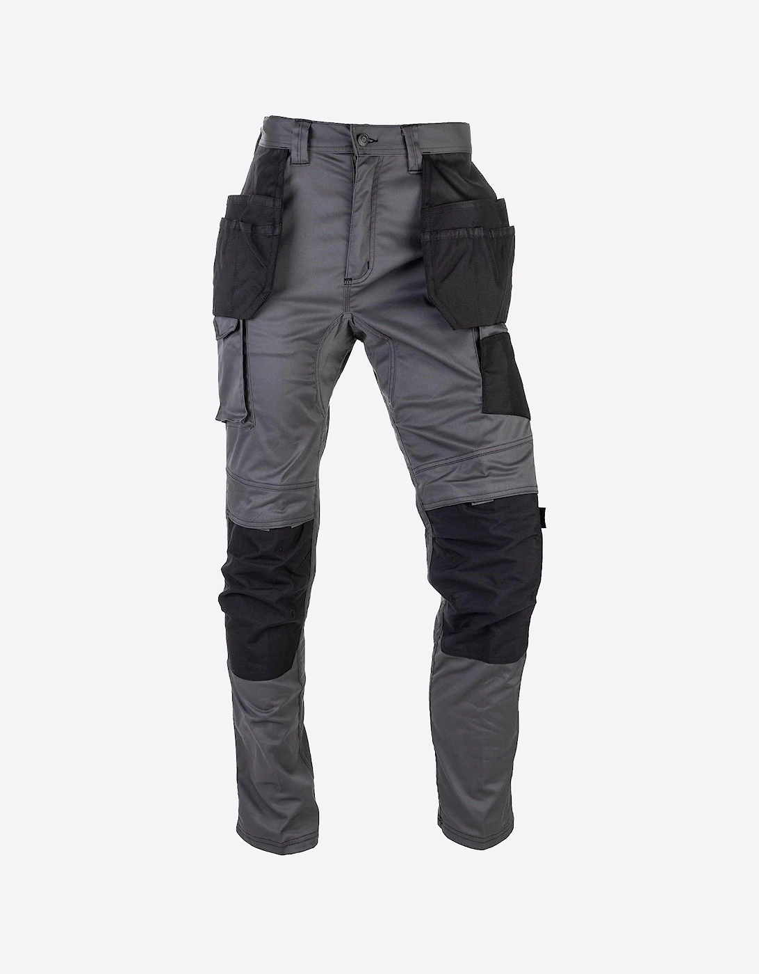 Caterpillar Essentials Stretch Trousers (Long) Mens Grey / Black
