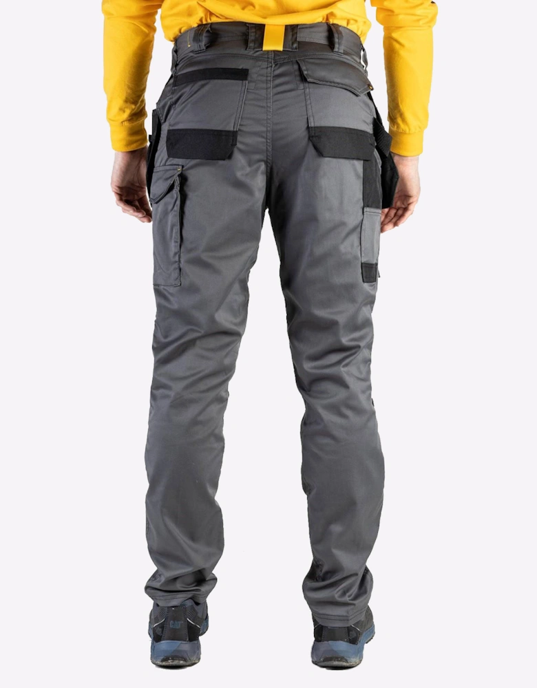 Caterpillar Essentials Stretch Trousers (Long) Mens Grey / Black
