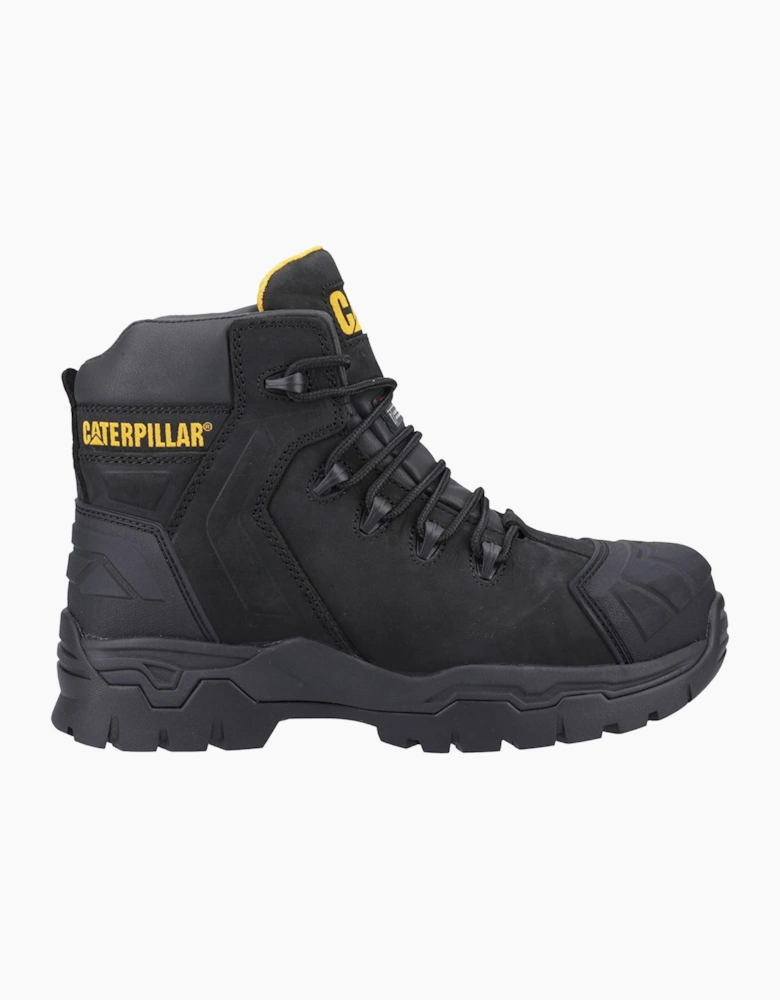 Caterpillar Safety Caterpillar Everett S3 Waterproof Safety Boots Mens Black