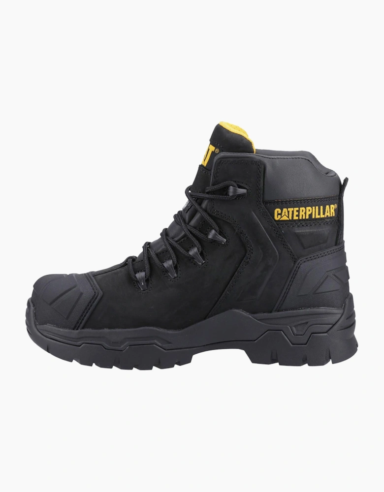 Caterpillar Safety Caterpillar Everett S3 Waterproof Safety Boots Mens Black