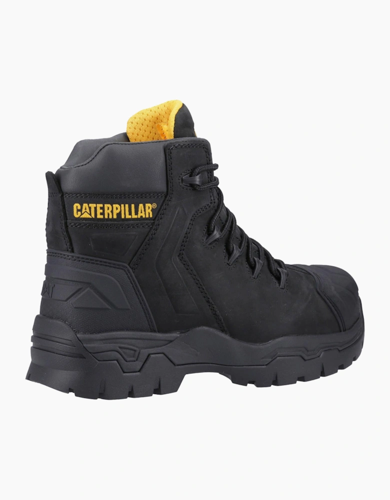 Caterpillar Safety Caterpillar Everett S3 Waterproof Safety Boots Mens Black