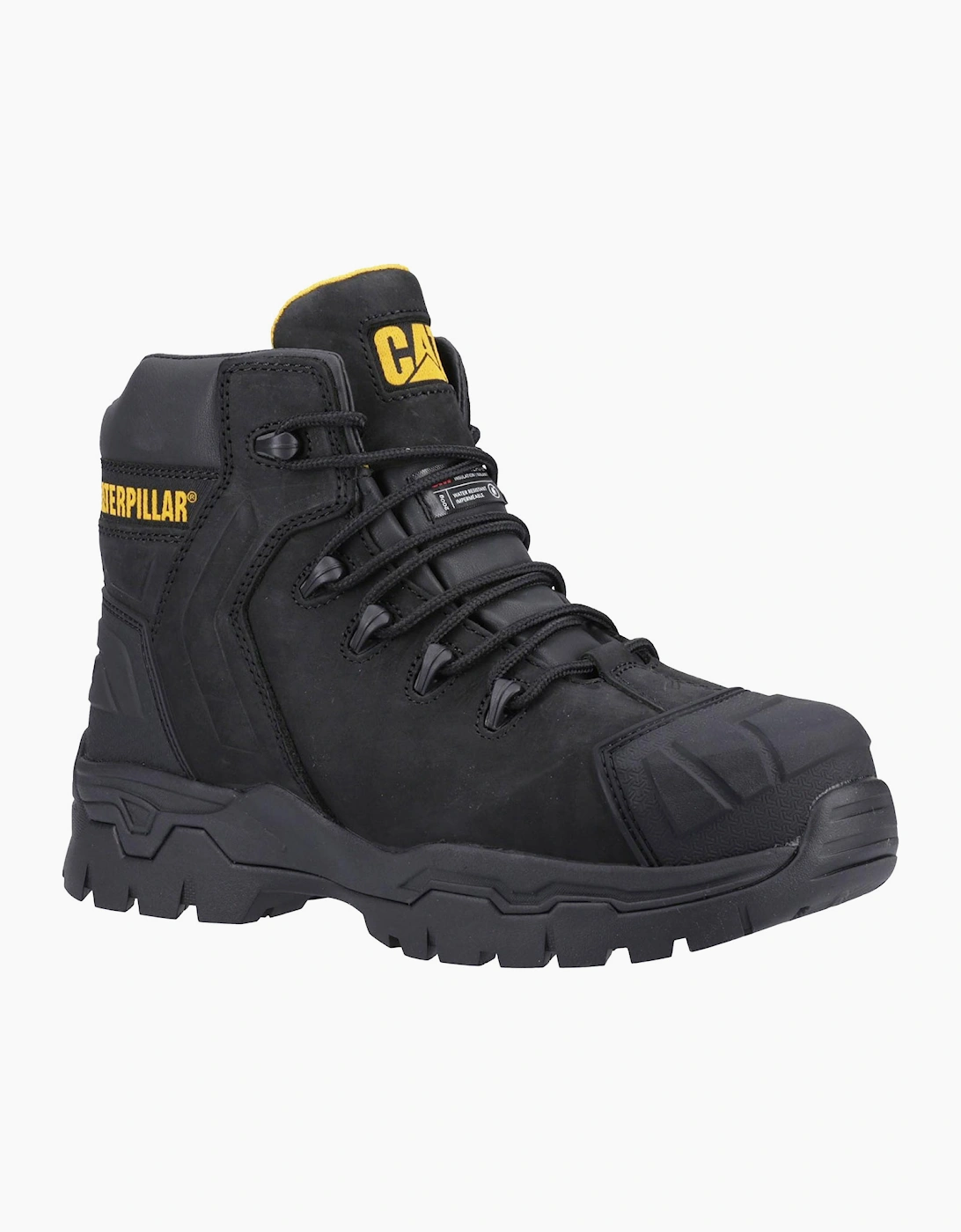 Caterpillar Safety Caterpillar Everett S3 Waterproof Safety Boots Mens Black