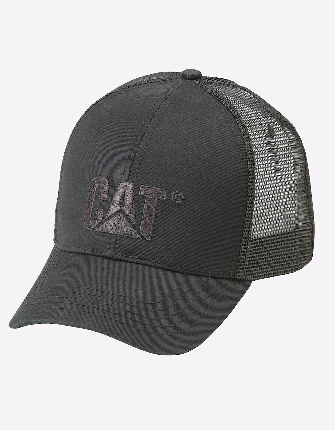 Caterpillar Raised Logo Cap Black