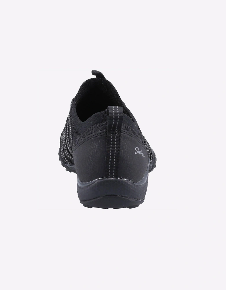 Skechers Breathe-Easy Memory Foam Womens Trainers Black