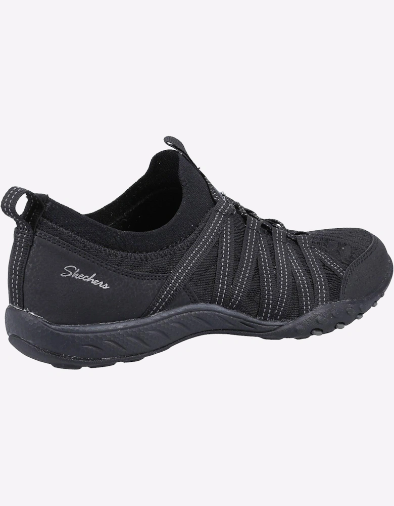 Skechers Breathe-Easy Memory Foam Womens Trainers Black