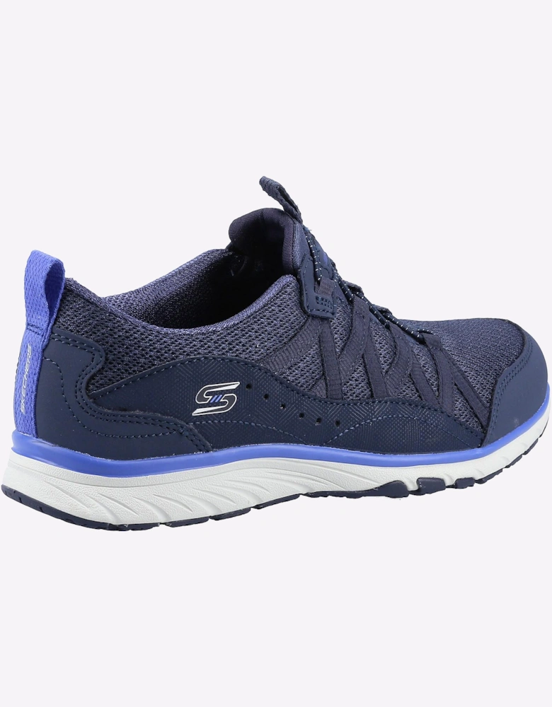 Skechers Gratis Sport Live Golden Memory Foam Trainers Womens Navy