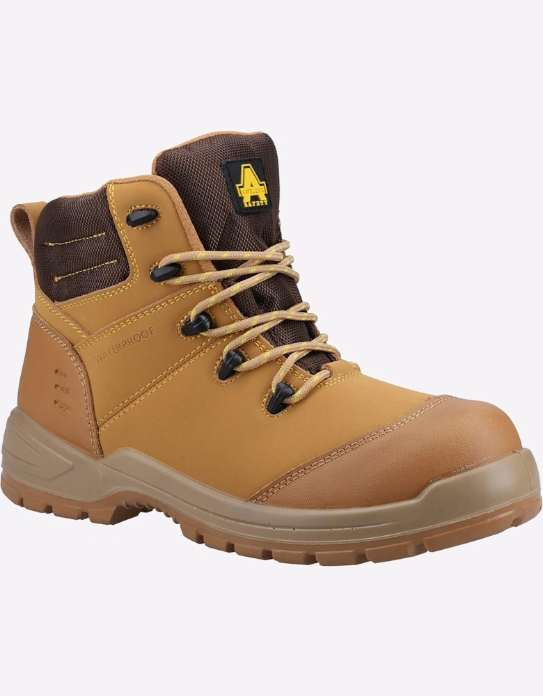 Amblers Safety Amblers 308C Leather Waterproof Mens Safety Boots Honey