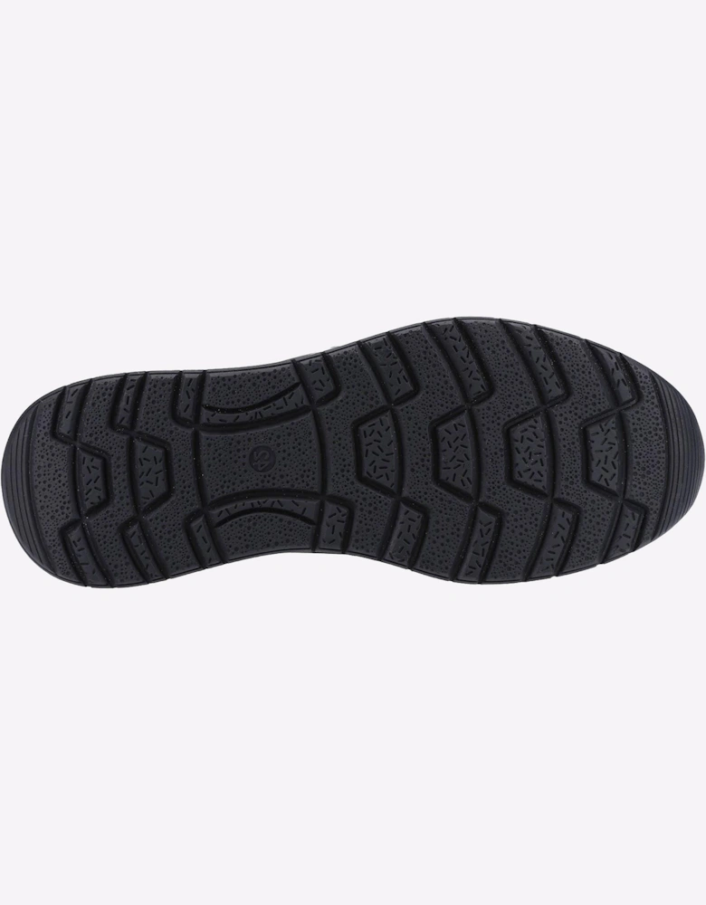 Hush Puppies Cole Slip On Leather Memory Foam Mens Black Nubuck
