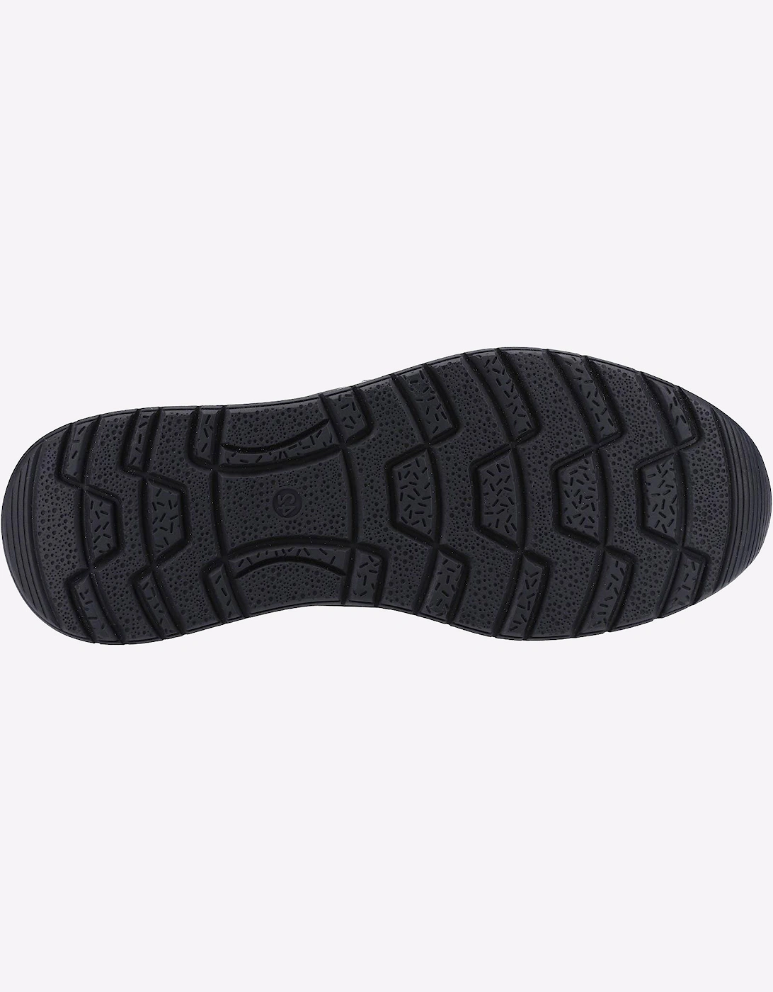Hush Puppies Cole Slip On Leather Memory Foam Mens Black Nubuck