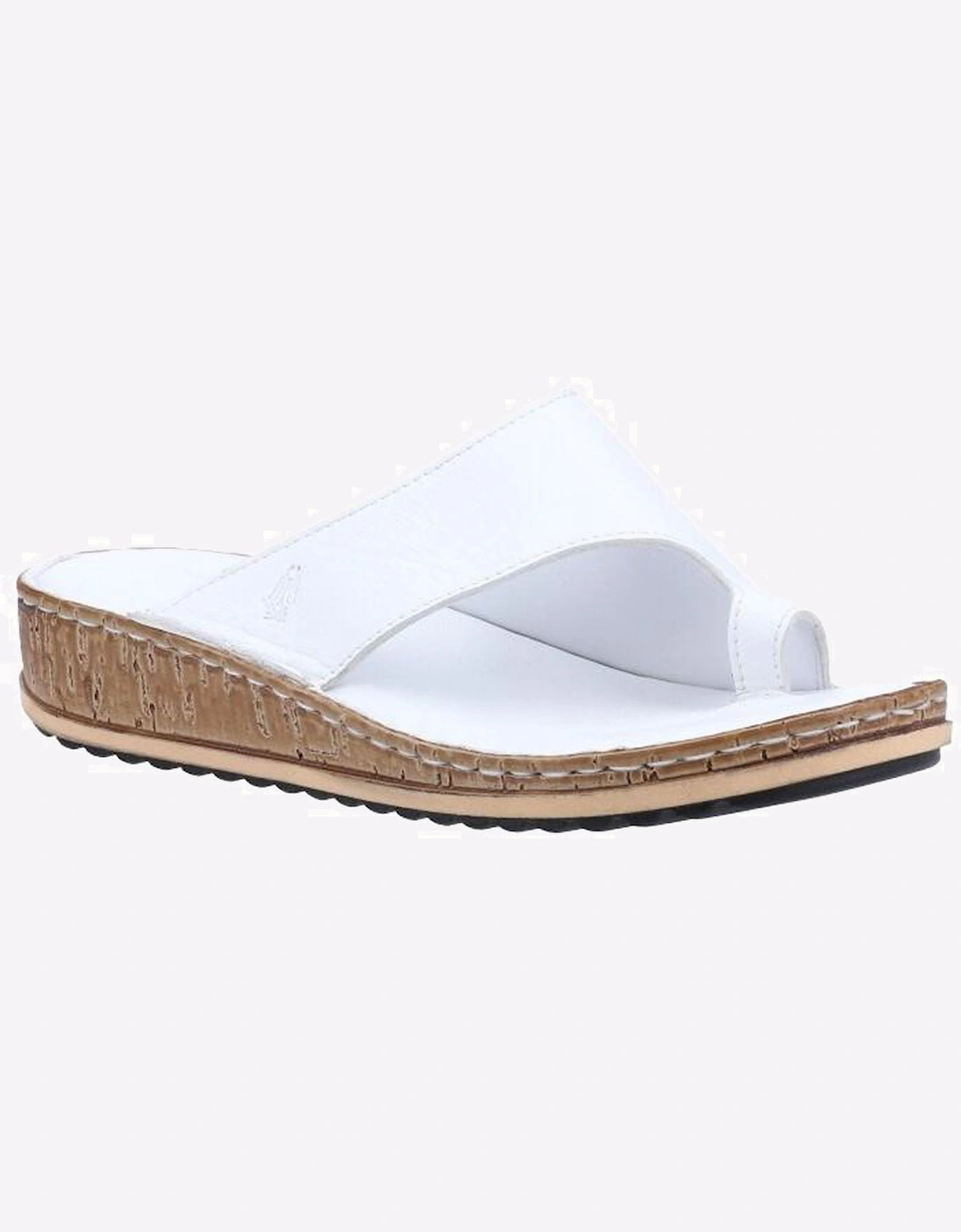Hush Puppies Elissa Leather Sandals Womens White