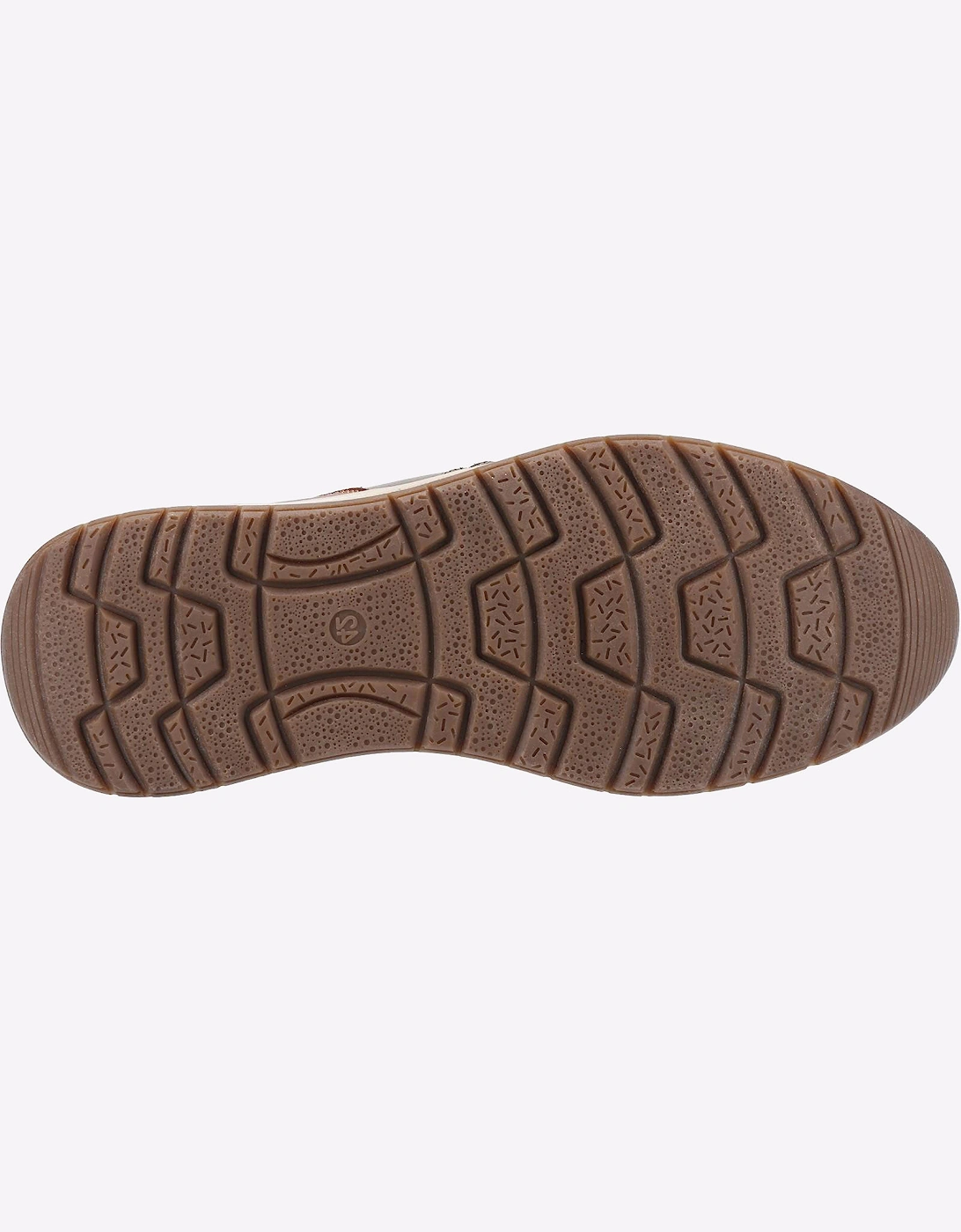 Hush Puppies Cole Slip On Leather Memory Foam Mens Khaki/Navy/Tan Leather Mix