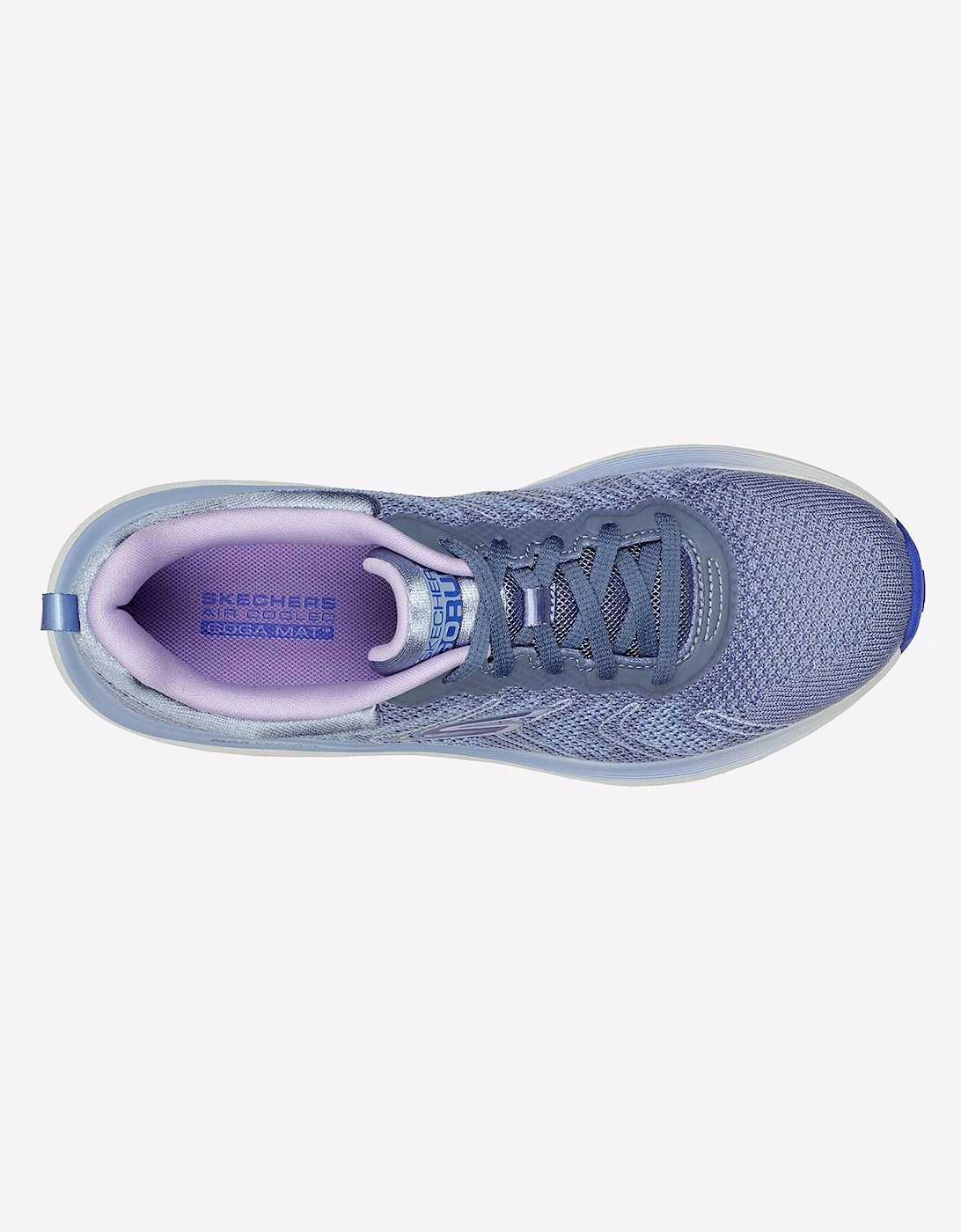 Skechers Max Cushioning Delta Trainers Womens Blue/Lavender