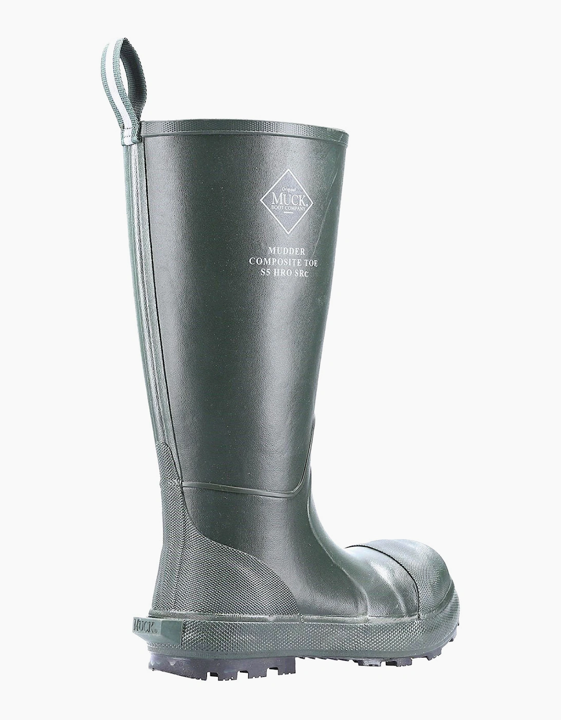 Muck Boots Mudder Tall Safety Wellington S5 Moss