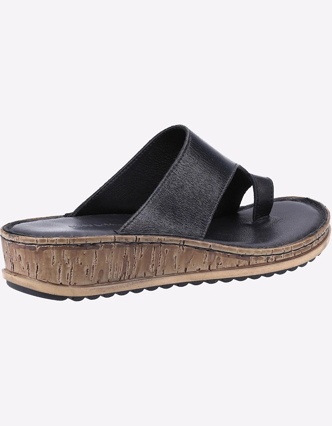 Hush Puppies Elissa Leather Sandals Womens Black