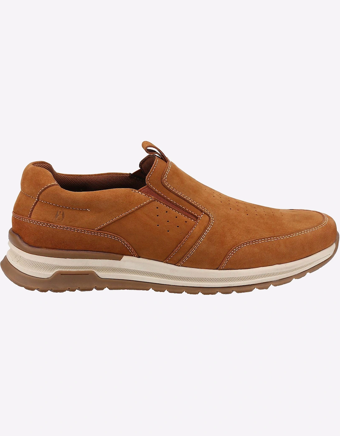 Hush Puppies Men's Hush Puppies Cole Slip On Leather Memory Foam Mens Tan - Brown