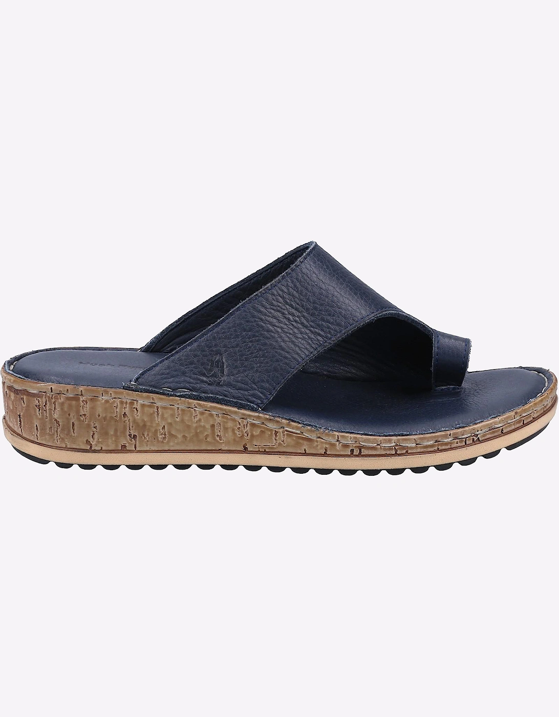 Hush Puppies Elissa Leather Womens Navy