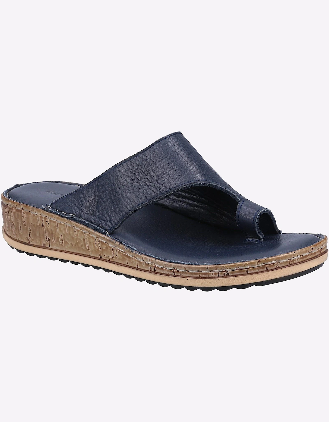 Hush Puppies Elissa Leather Womens Navy
