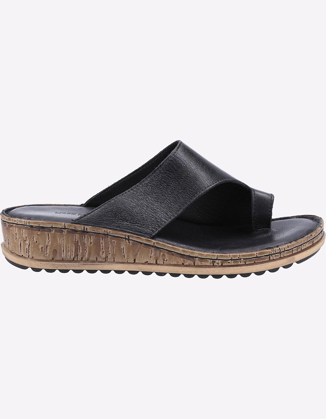 Hush Puppies Elissa Leather Sandals Womens Black