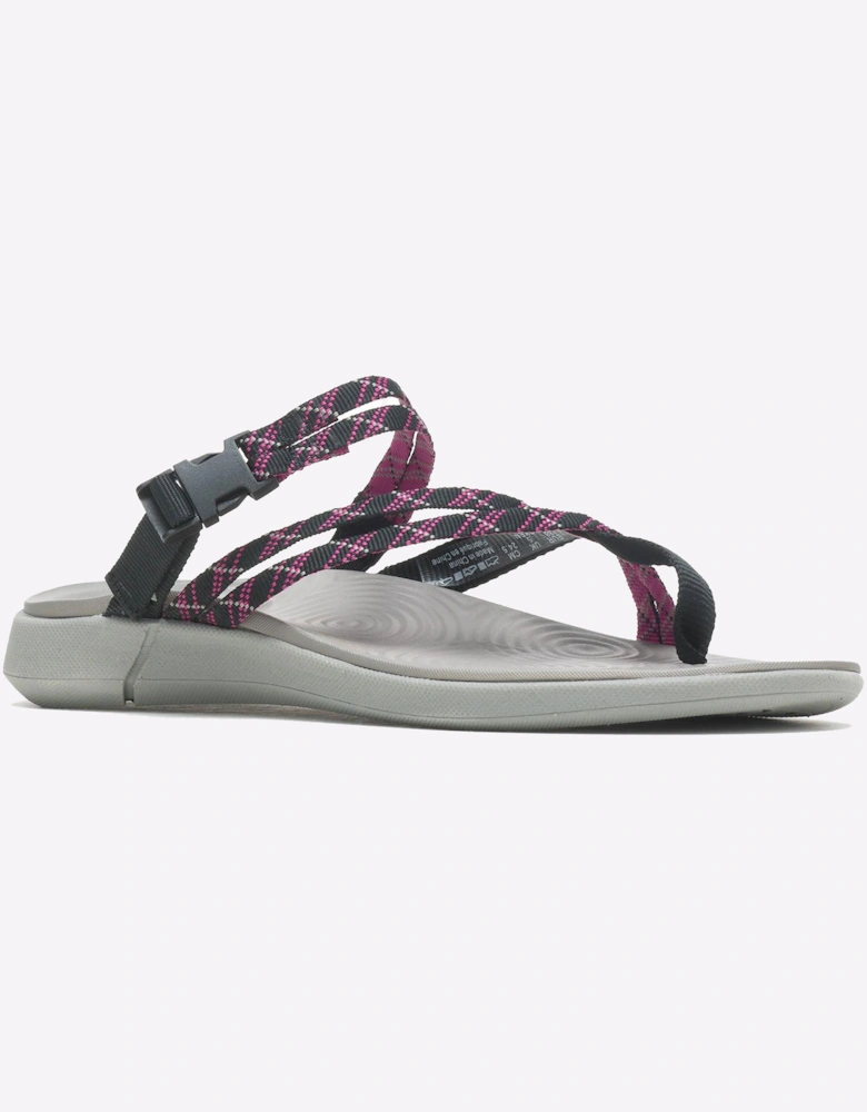 Hush Puppies Good Toepost Sandal Womens Black / Pink