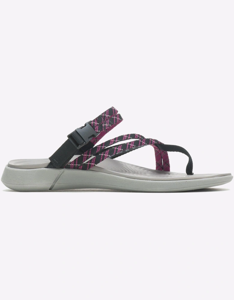 Hush Puppies Good Toepost Sandal Womens Black / Pink