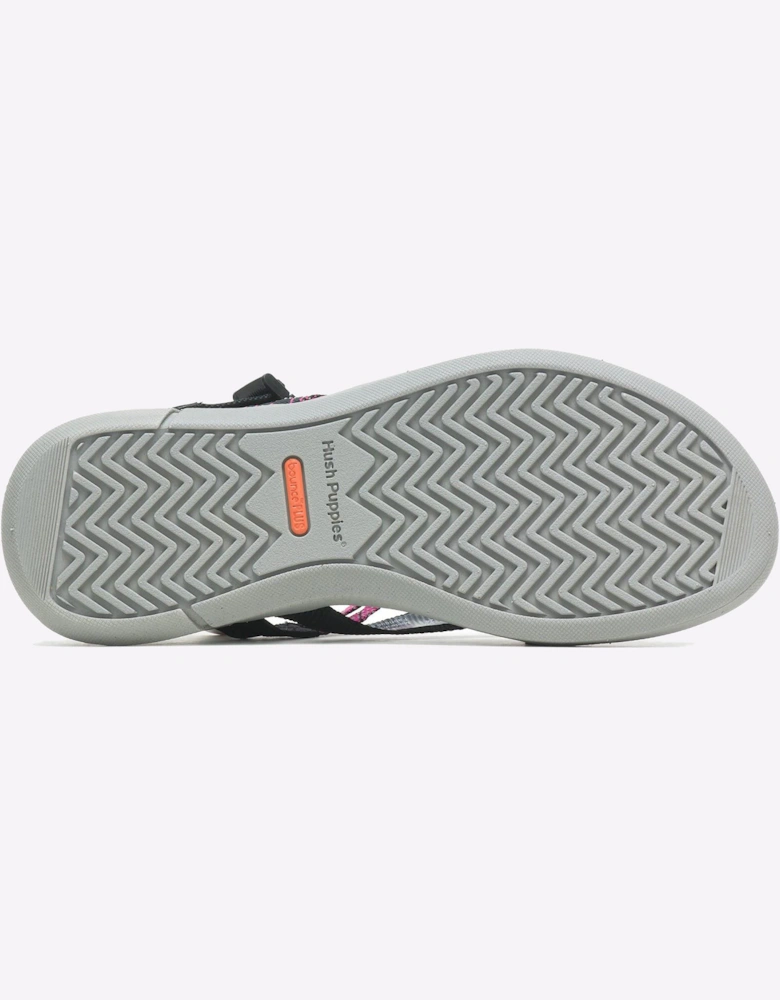 Hush Puppies Good Toepost Sandal Womens Black / Pink