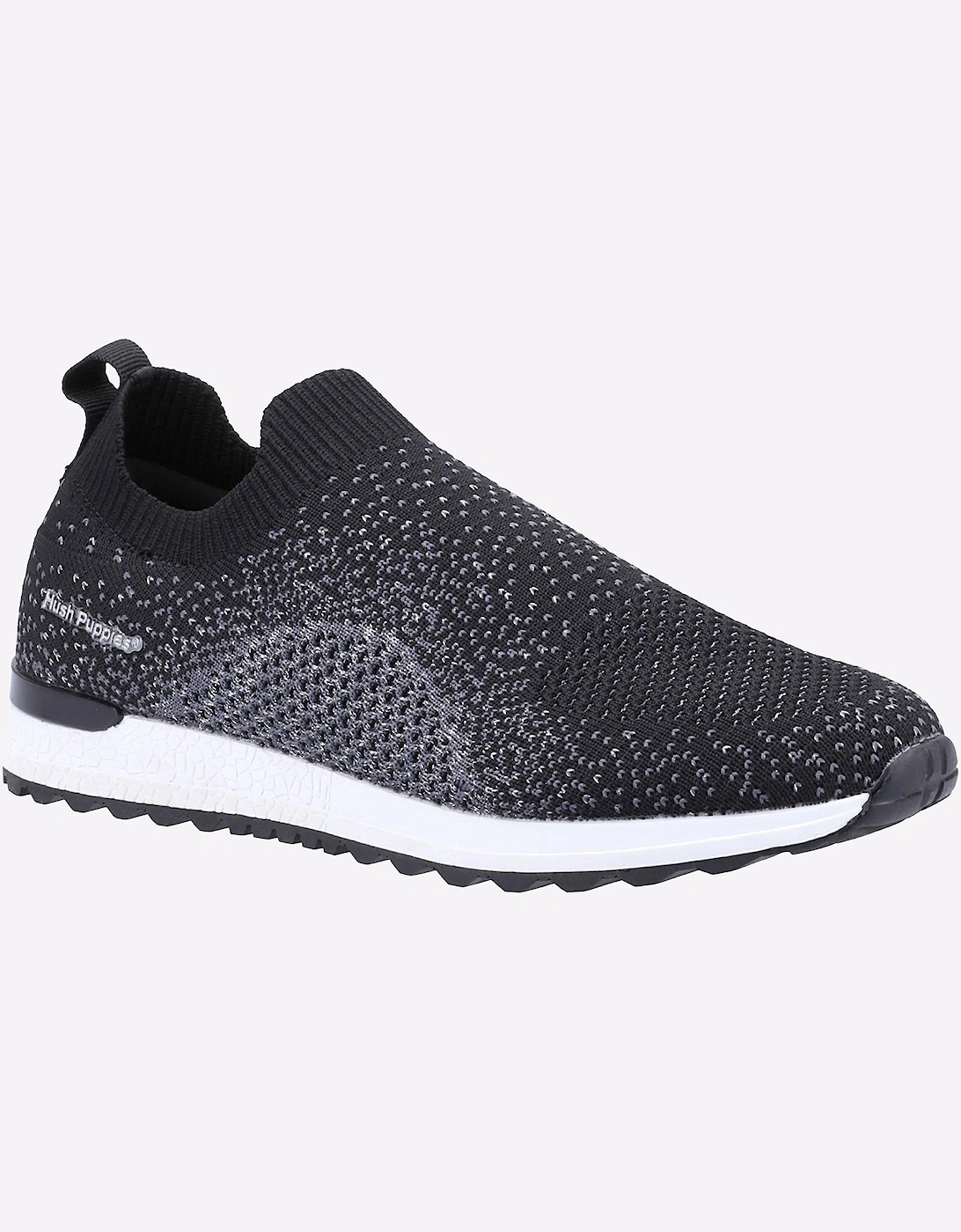 Hush Puppies Ennis Memory Foam Trainer Womens Black