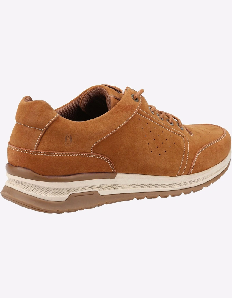 Hush Puppies Joseph Leather Memory Foam Mens Tan