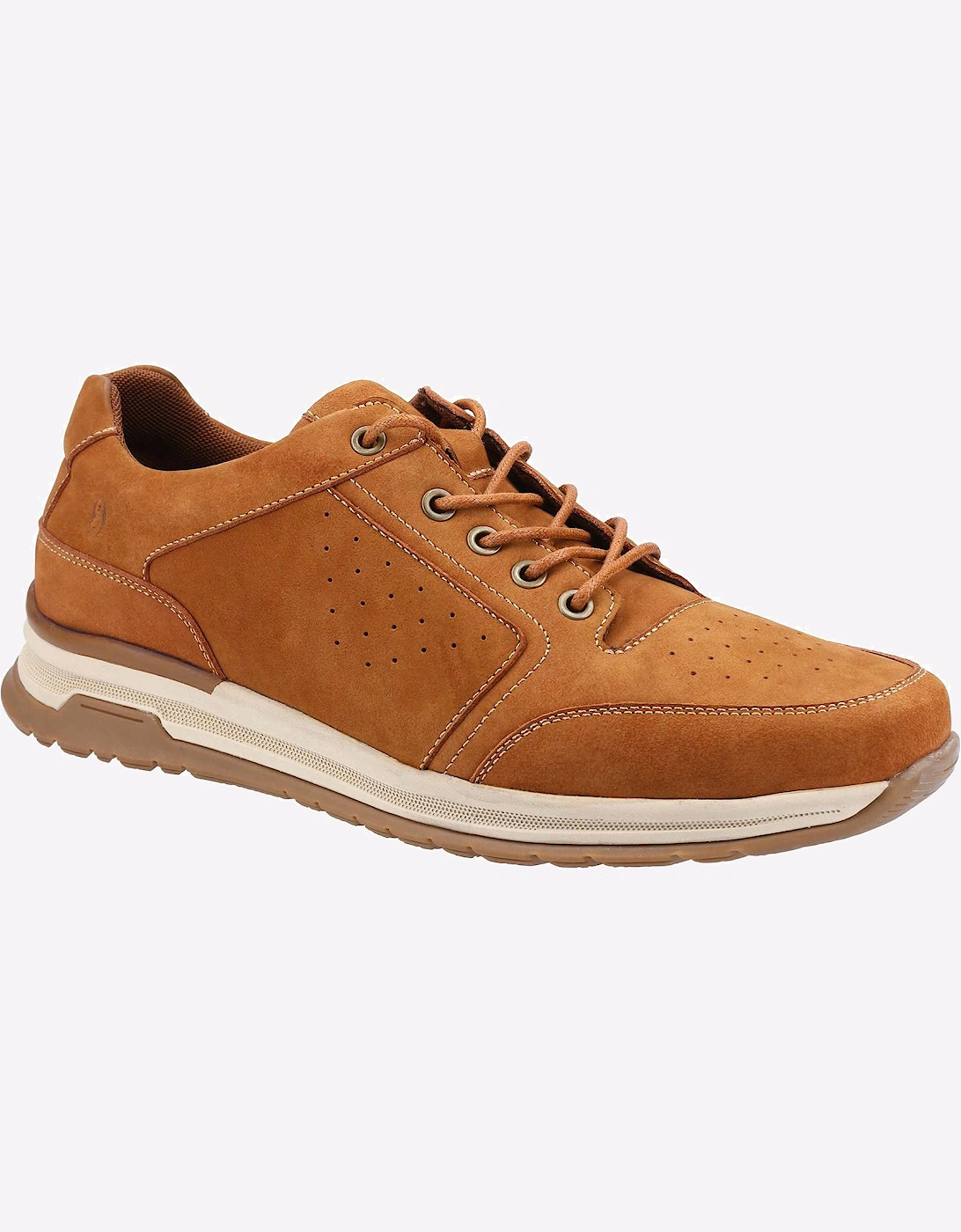 Hush Puppies Joseph Leather Memory Foam Mens Tan