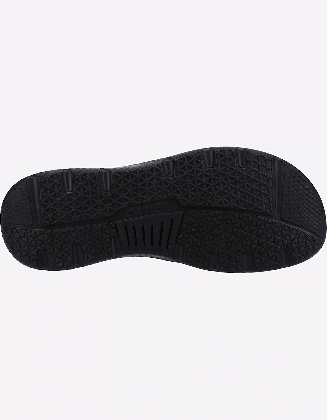 Hush Puppies Carson Mule Leather Sandal Mens Black