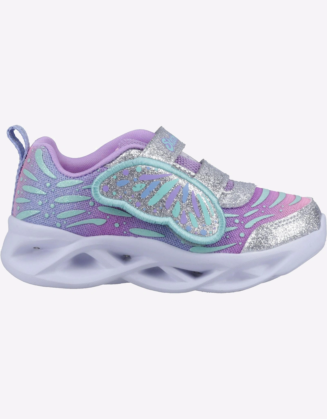 Skechers Twisty Brights Wingin' It Infant Silver / Lavender