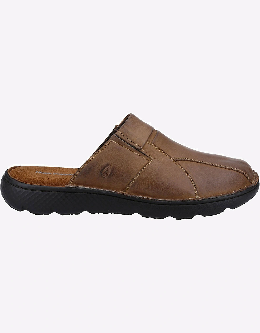 Hush Puppies Carson Mule Leather Sandal Mens Brown