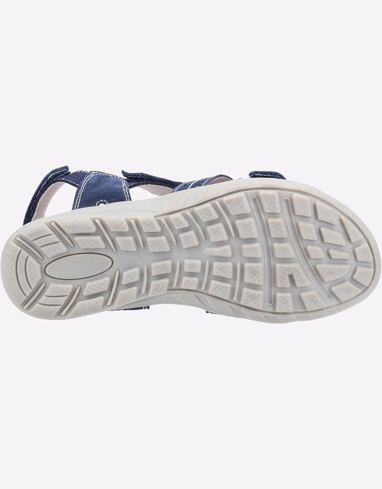 Fleet & Foster Bilbao Leather Memory Foam Womens Navy