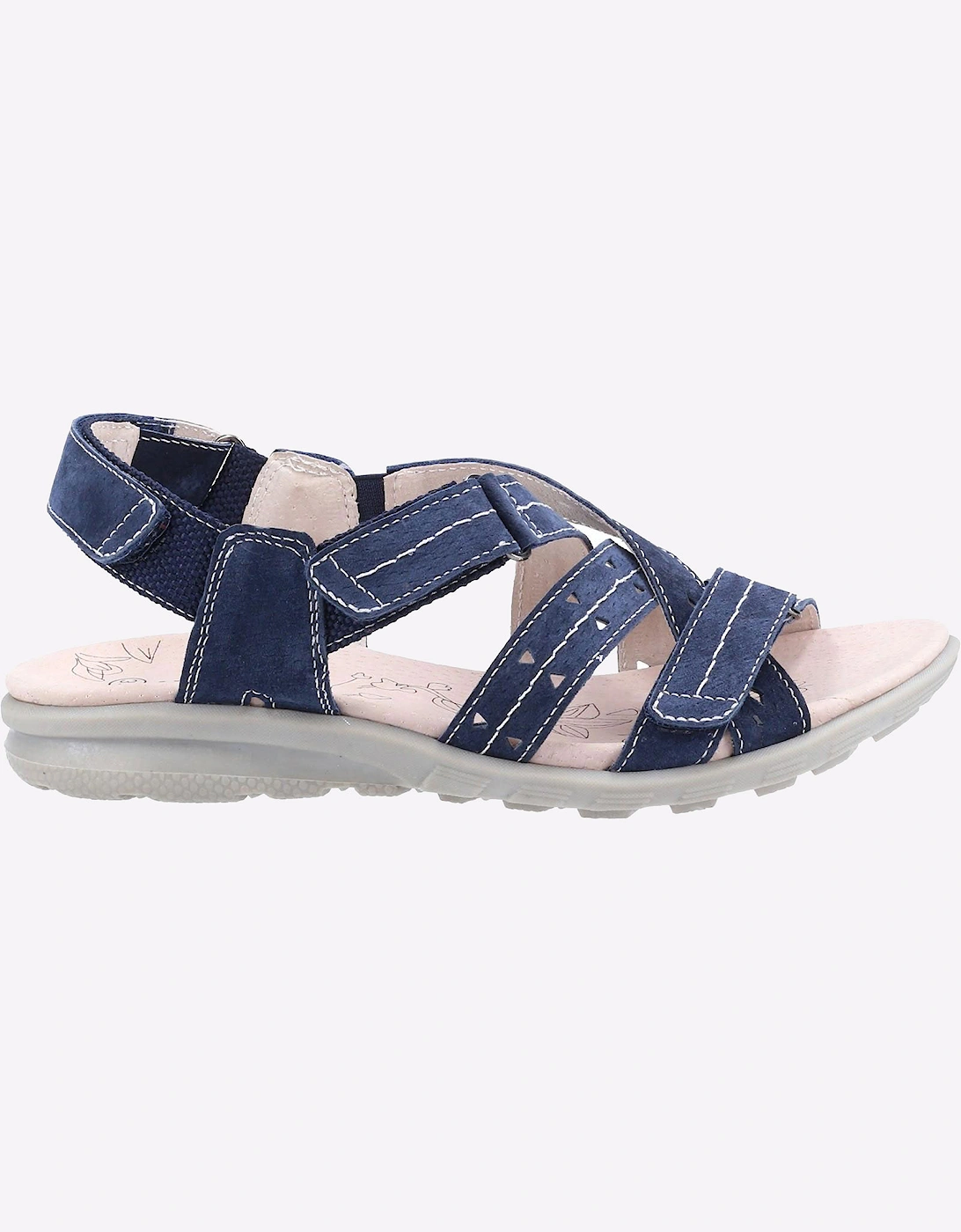 Fleet & Foster Bilbao Leather Memory Foam Womens Navy