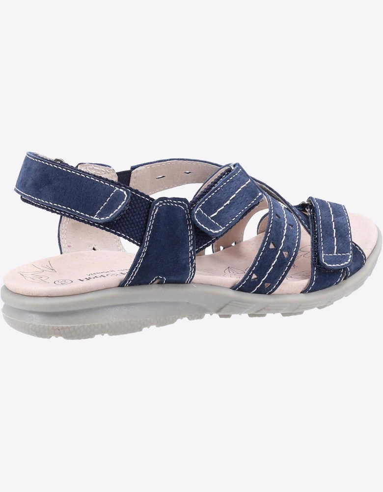 Fleet & Foster Bilbao Leather Memory Foam Womens Navy