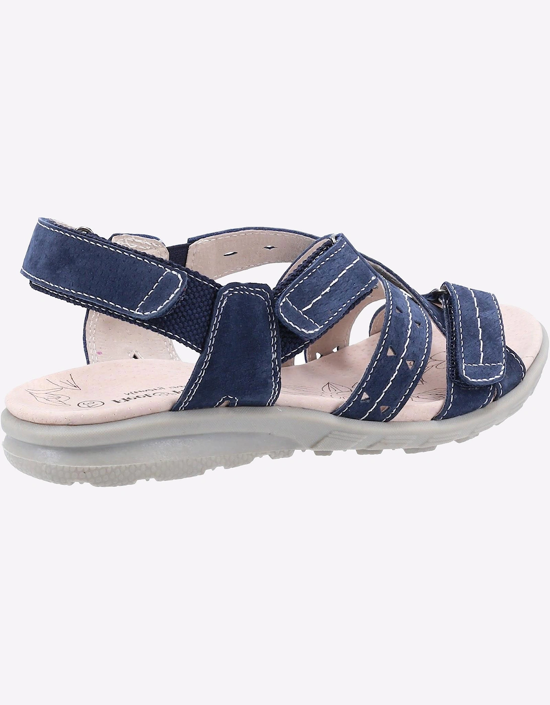 Fleet & Foster Bilbao Leather Memory Foam Womens Navy