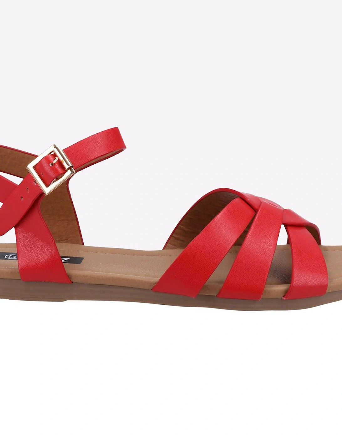 Divaz Antalya Vegan Summer Sandal Womens Red