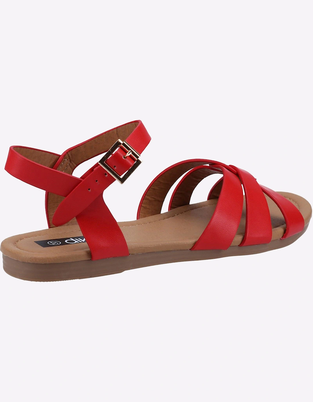 Divaz Antalya Vegan Summer Sandal Womens Red