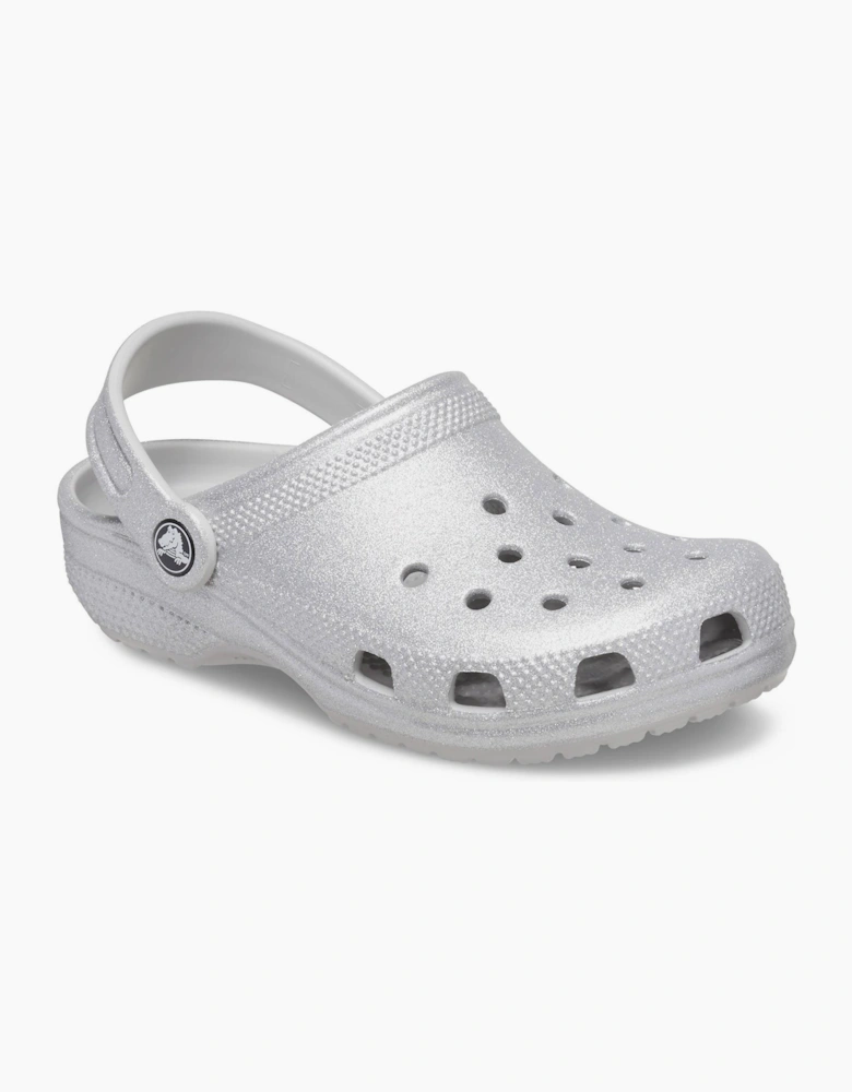 Crocs Classic Glitter Infants Silver