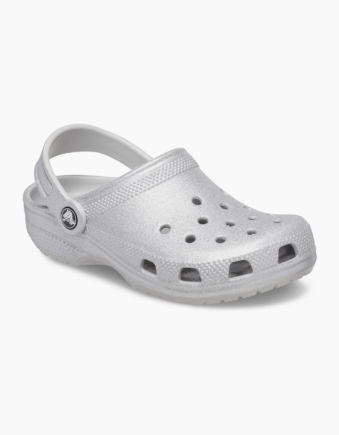 Crocs Classic Glitter Infants Silver
