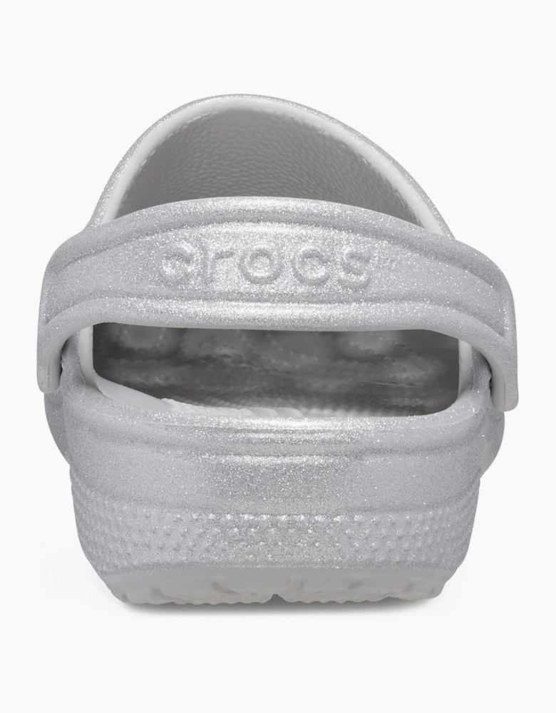 Crocs Classic Glitter Infants Silver