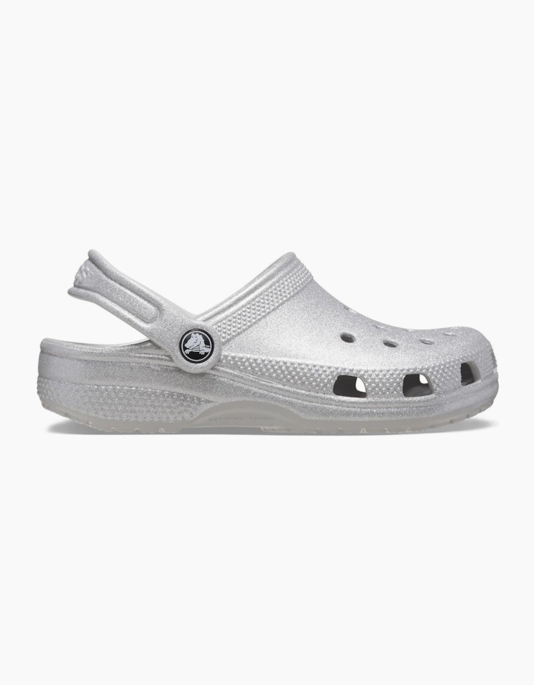 Crocs Classic Glitter Infants Silver